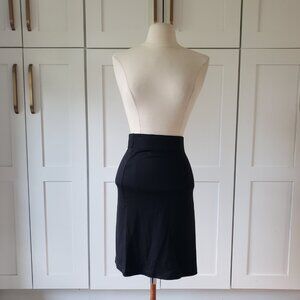 Madewell Black Cotton Midi Skirt Size L NWT